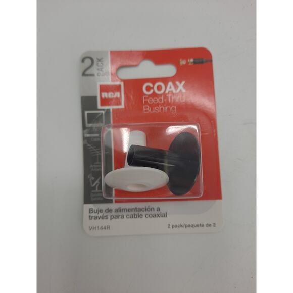 Lot of 5 RCA Plastic Feed-Thru Coax Bushing 2-Pack Pkg VH144R RCA VH144R (Q) - Picture 2 of 8